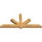 Ekena Millwork Kennewick Rough Sawn Timber Gable Bracket, Western Red Cedar, 96"W x 44"H x 6"D x 6"F, 11/12 Pitch GBW096X44X0606KEN00RWR - alternate 4